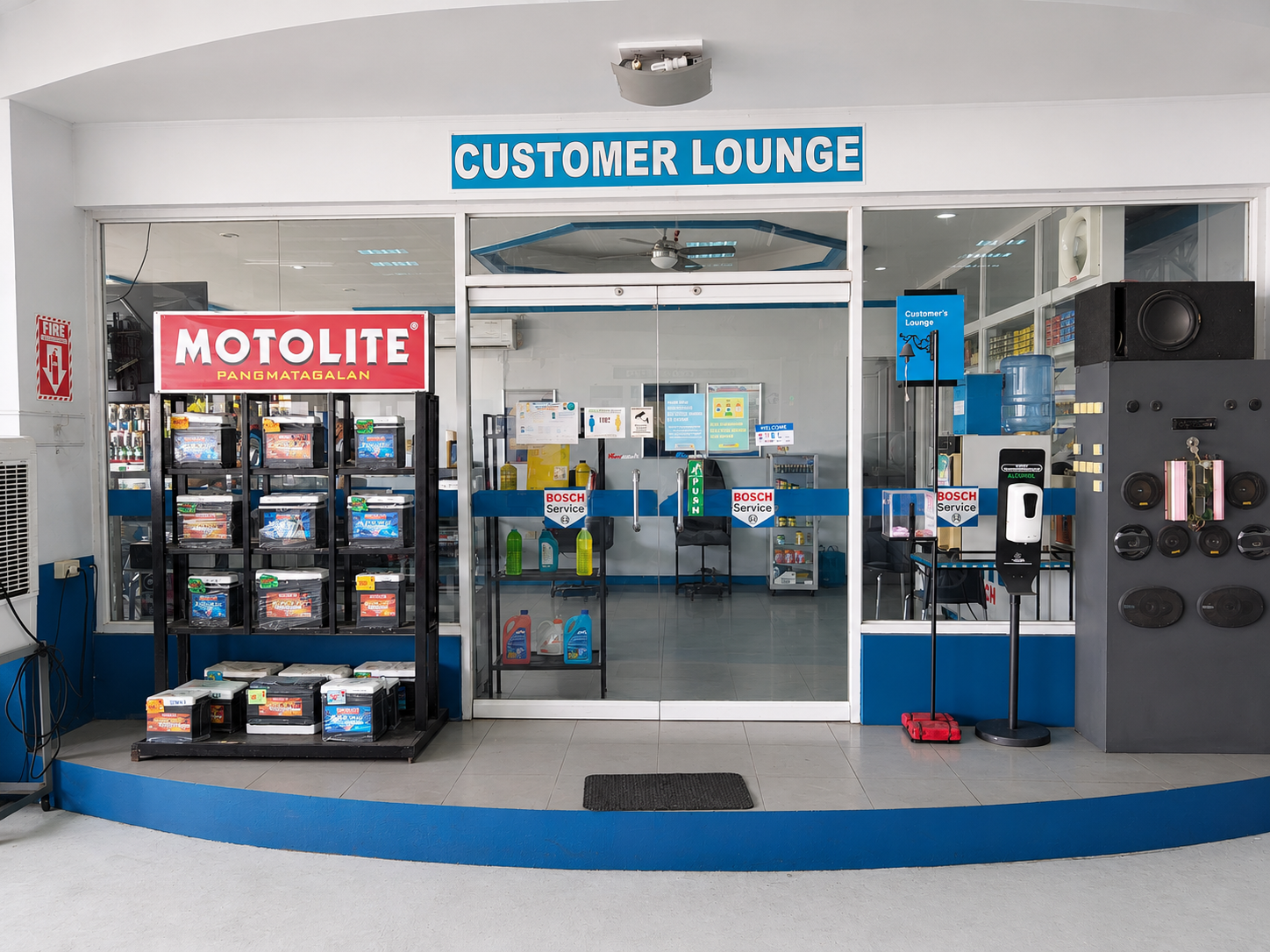Northeast Car Care Centre customer lounge entrance